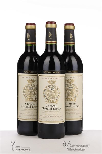 GRUAUD LAROSE 1990 - Mc - 3 Bottles