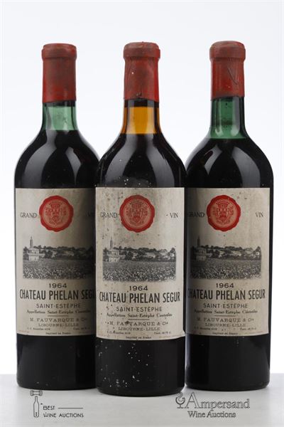 PHELAN SEGUR 1964 - Michel Fauvarque - 3 Bottles