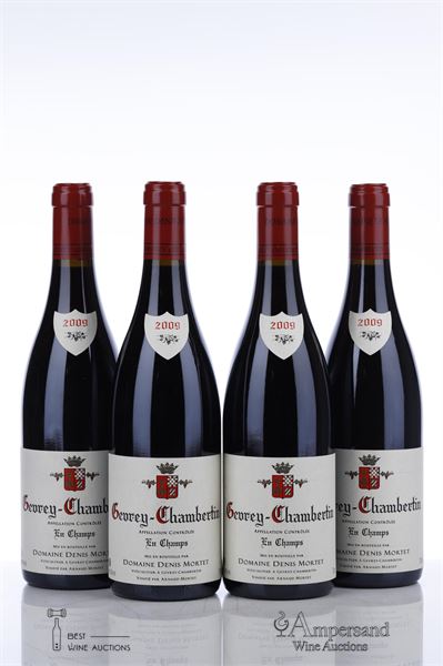 GEVREY CHAMBERTIN EN CHAMPS 2009 - Denis Mortet - 4 Bottles