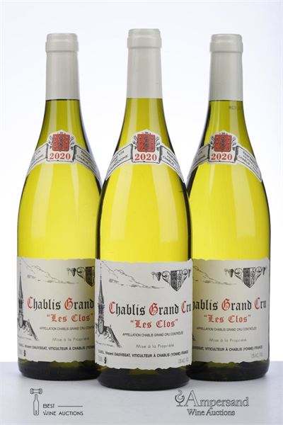 CHABLIS LES CLOS 2020 - Vincent Dauvissat - 3 Bottles