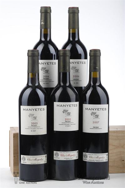 MIXED CLOS MOGADOR MANYETES 2003+2004+2005+2006 +2007 - Isabelle et Rene Barbier - 5 Bottles