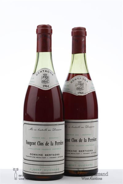 VOUGEOT CLOS DE LA PERRIERE 1964 - Bertagna - 2 Bottles