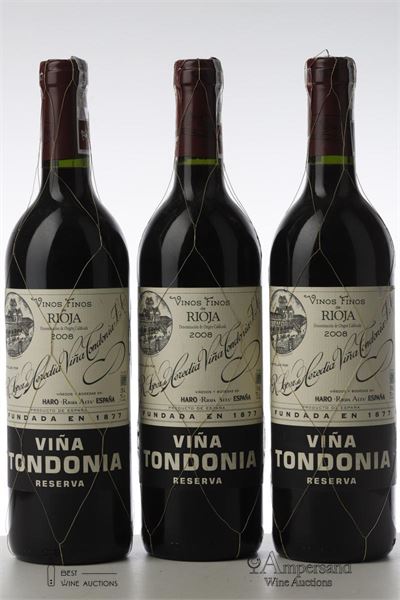 VINA TONDONIA 2008 - Lopez de Heredia - 3 Bottles