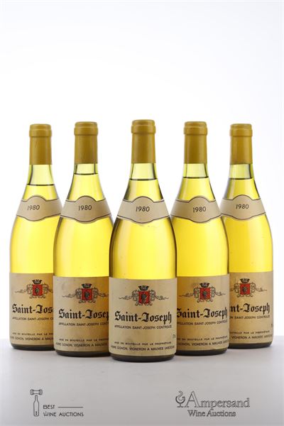 SAINT JOSEPH BLANC 1980 - Pierre Gonon - 5 Bottles