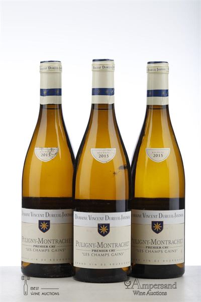 PULIGNY MONTRACHET LES CHAMPS GAINS 2015 - Dureuil Janthial - 3 Bottles