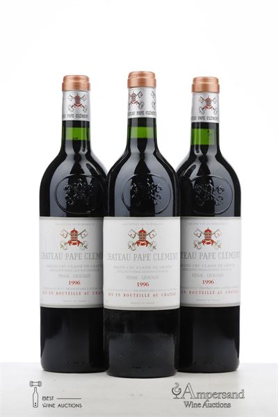 PAPE CLEMENT 1996 - Mc - 3 Bottles