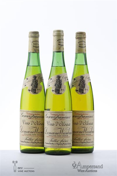 GEWURZTRAMINER VENDANGES TARDIVES RESERVE SPECIALE 1976 - Domaine Weinbach - 3 Bottles