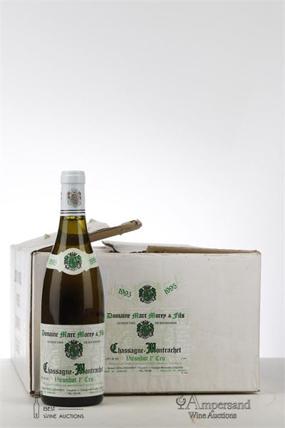 CHASSAGNE MONTRACHET BLANC VIRONDOT 1995 - Marc Morey - 12 Bottles - Oc 12