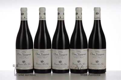CLOS VOUGEOT LE GRAND MAUPERTUI 1996 - Anne Gros - 5 Bottles