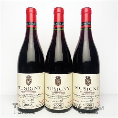 MUSIGNY CUVEE VIEILLES VIGNES 2008 - Comte de Vogue - 3 Bottles