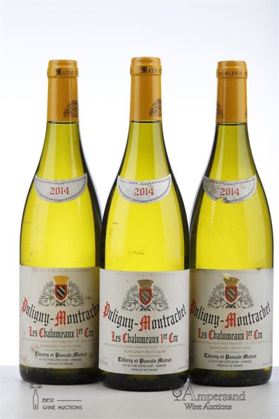 PULIGNY MONTRACHET LES CHALUMEAUX 2014 - Thierry et Pascale Matrot - 3 Bottles