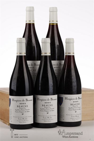 HOSPICES DE BEAUNE BEAUNE CUVEE GUIGONE DE SALINS 2002 - Louis Moulin - 5 Bottles