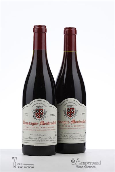 CHASSAGNE MONTRACHET CLOS DE LA BOUDRIOTTE 1996 - Bachelet Ramonet - 2 Bottles