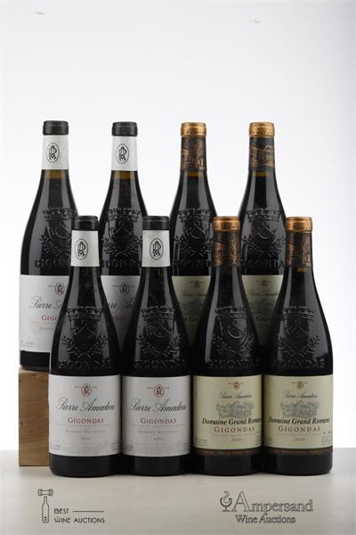 GIGONDAS ROMANE MACHOTTE 4*2010 + VILLAGES 4*2010  - Pierre Amadieu - 8 Bottles