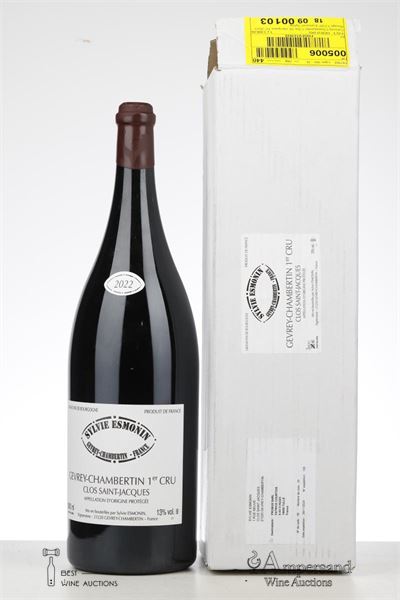 GEVREY CHAMBERTIN CLOS ST JACQUES 2022 - Sylvie Esmonin  - 1x 3,00 Liter Bottle - Oc 1