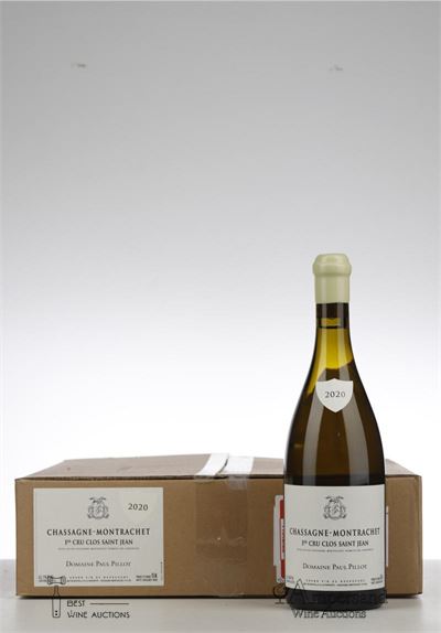 CHASSAGNE MONTRACHET BLANC CLOS ST JEAN 2020 - Paul Pillot - 6 Bottles - Oc 6