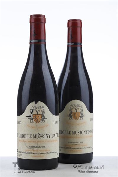 CHAMBOLLE MUSIGNY 1 ER CRU 1999 - Geantet Pansiot - 2 Bottles