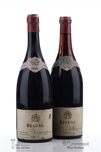 BEAUNE 1945 - Joseph Drouhin mise Grafe Lecocq - 2 Bottles