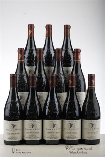 CHATEAUNEUF DU PAPE LA REINE DES BOIS 2*2004 + 3*2005 + 2*2006 + 5*2007   - Domaine de la Mordoree - 12 Bottles