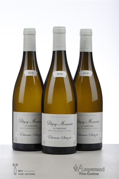 PULIGNY MONTRACHET LA GARENNE 2016 - Etienne Sauzet - 3 Bottles