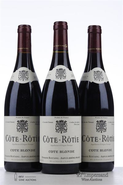 COTE ROTIE COTE BLONDE 2017 - Rene Rostaing - 3 Bottles