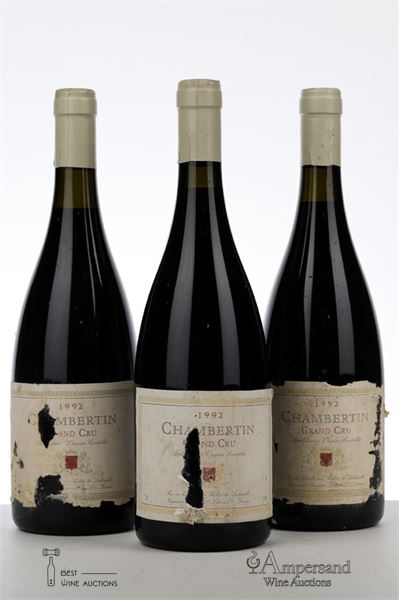 CHAMBERTIN 1992 - Hubert de Lachapelle - 3 Bottles