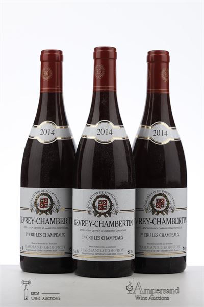 GEVREY CHAMBERTIN LES CHAMPEAUX 2014 - Harmand Geoffroy - 3 Bottles