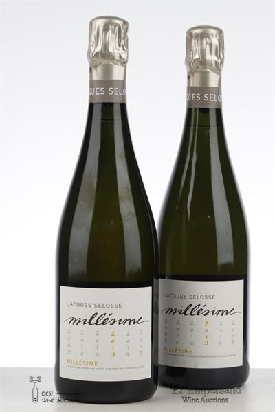 JACQUES SELOSSE EXTRA BRUT MILLESIME 2013 - Recently Degorged - Jacques Selosse - 2 Bottles