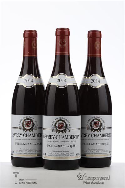 GEVREY CHAMBERTIN LAVAUX ST JACQUES 2014 - Harmand Geoffroy - 3 Bottles