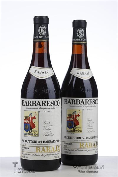 BARBARESCO RISERVA RABAJA 1979 - Produttori del Barbaresco - 2 Bottles