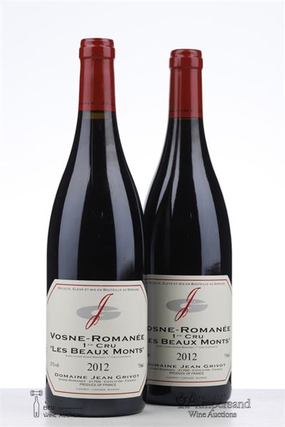 VOSNE ROMANEE LES BEAUX MONTS 2012 - Jean Grivot - 2 Bottles