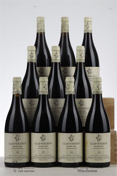 CLOS VOUGEOT 1993 - Jean Jacques Confuron - 10 Bottles