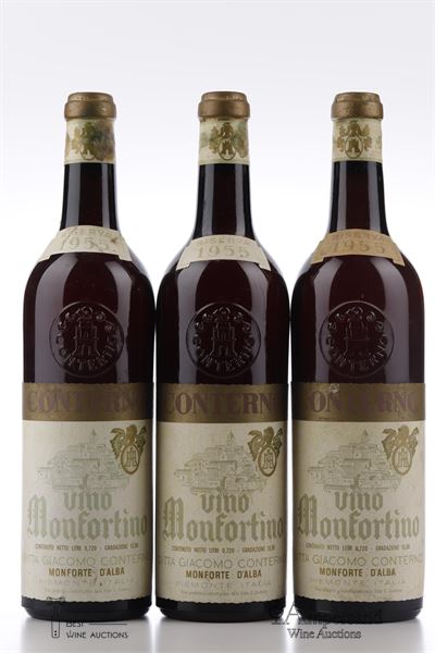 BAROLO MONFORTINO RISERVA 1955 - Giacomo Conterno - 3 Bottles