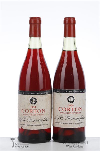 CORTON 1959 - Barriere - 2 Bottles