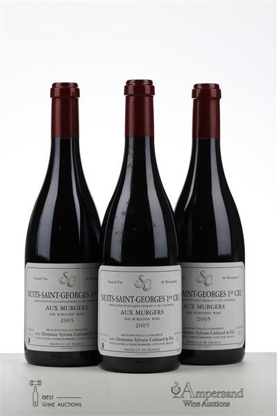 NUITS ST GEORGES AUX MURGERS 2005 - Sylvain Cathiard - 3 Bottles