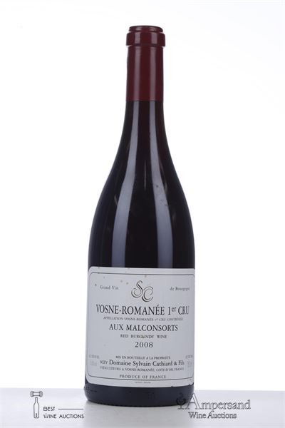 VOSNE ROMANEE AUX MALCONSORTS 2008 - Sylvain Cathiard - 1 Bottle