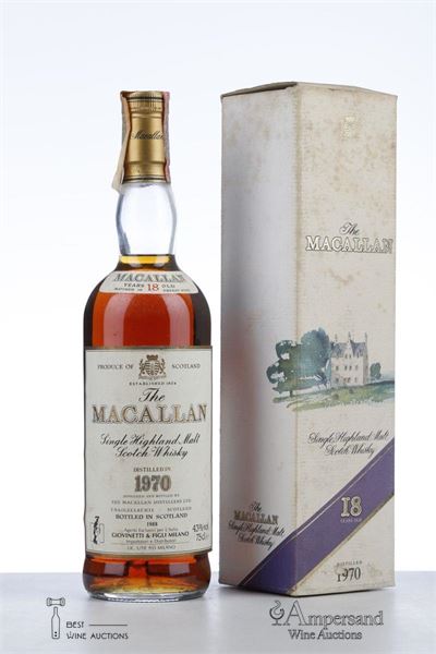 MACALLAN 18 Y 1970 - Macallan - Bottled 1988 - Giovinetti Import - 1 Bottle - Oc 1