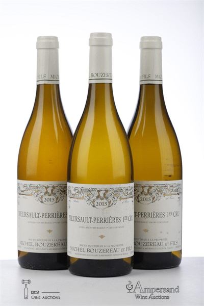 MEURSAULT PERRIERES 2015 - Michel Bouzereau - 3 Bottles