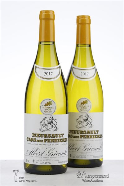 MEURSAULT CLOS DES PERRIERES 2017 - Albert Grivault - 2 Bottles