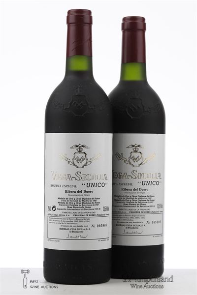VEGA SICILIA UNICO RESERVA ESPECIAL 85-90-94 NV - Vega Sicilia - 2 Bottles