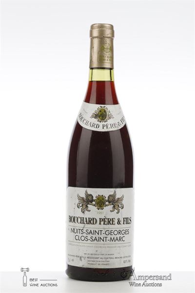 NUITS ST GEORGES CLOS SAINT MARC 1981 - Bouchard - 1 Bottle
