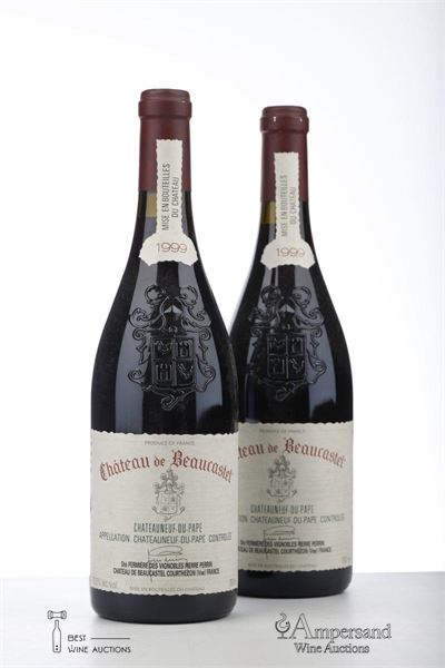 CHATEAUNEUF DU PAPE BEAUCASTEL 1999 - Beaucastel - 2 Bottles