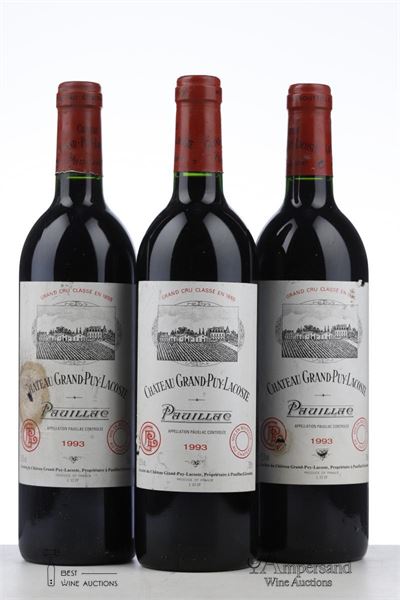 GRAND PUY LACOSTE 1993 - Mc - 3 Bottles