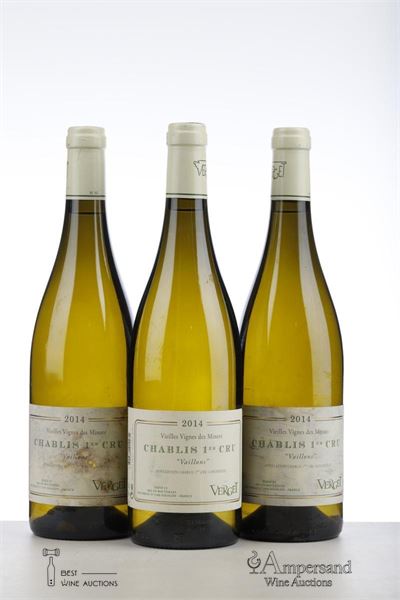 CHABLIS VAILLONS VIEILLES VIGNES DES MINOTS 2014 - Verget - 3 Bottles