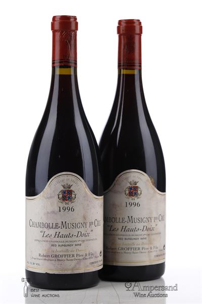 CHAMBOLLE MUSIGNY LES HAUTS DOIX 1996 - Robert Groffier - 2 Bottles