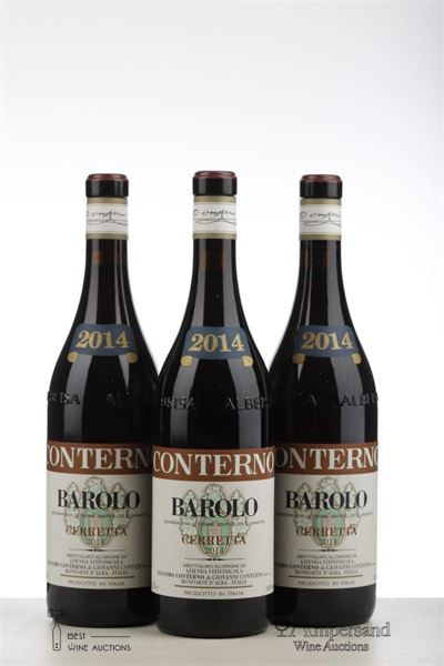 BAROLO CERRETTA 2014 - Giacomo Conterno - 3 Bottles