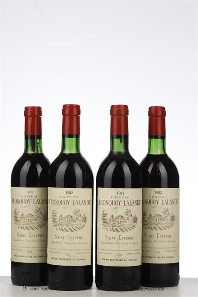 TRONQUOY LALANDE 1982 - Mc - 4 Bottles