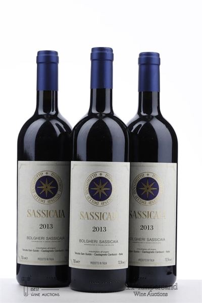 SASSICAIA 2013 - Tenuta San Guido - 3 Bottles
