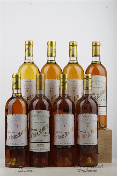 LA TOUR BLANCHE 2*2005 + 2*2009 + 4*2010   - Mc - 8 Bottles