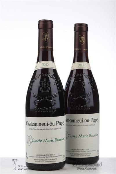 CHATEAUNEUF DU PAPE CUVEE MARIE BEURRIER 2015 - Henri Bonneau - 2 Bottles
